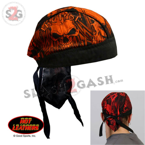 Hot Leathers Over The Top Tribal Skull Headwrap Premium Biker Du-Rag