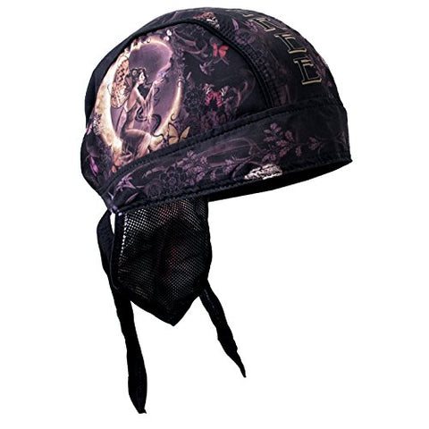 Hot Leathers Good Fairy Headwrap Ladies Premium Biker Du-Rag HWH1057
