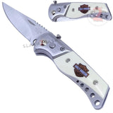 Harley Davidson Automatic Knife Small  Switchblade w/ Safety Lock
