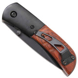 Redwood Hidden Release Dual Action Automatic Knife Serrated Small