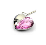 Crystal Necklace Heart USB Flash Drive 2.0 PINK Pendant Charm 16gb