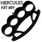 HERCULES Extra Wide Large Knuckles Chubby Chunk Buckle - Black Big Hands Tall
