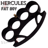 Black HERCULES Knuckles Extra Wide Large Chubby Chunk Buckle - Big Hands Tall Paper Weight