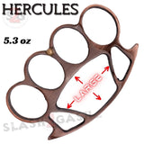 Copper HERCULES Knuckles Extra Wide Large Chubby Chunk Buckle - Big Hands Tall Paper Weight