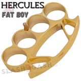 HERCULES Extra Wide Large Knuckles Chubby Chunk Buckle - Gold, Big Hands Tall
