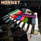 Mini Out The Front Key Chain Knife Small Automatic Switchblade Knives - Hornet Asst. colors California Legal