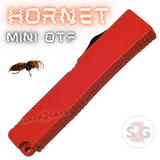 Mini OTF Orange California Legal Out The Front Knife Small Automatic Switchblade Key Chain Knives - Hornet