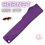 Mini OTF Purple California Legal Out The Front Knife Small Automatic Switchblade Key Chain Knives - Hornet