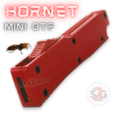 California Legal Mini OTF Dual Action Automatic Knife - Red Hornet
