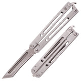 Instaknives Aluminum Balisong 2in1 Butterfly Knife w/ Zen Pins - Black