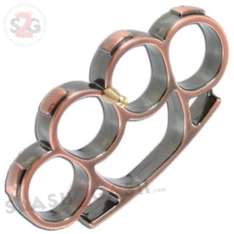 Iron Fist Knuckleduster Heavy Duty Buckle Paperweight - Copper Brass Knuckles