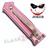 California Legal Mini Joker Knife Automatic Switchblade Knives - Pink