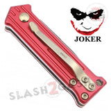 Mini Joker Automatic Knife California Legal Switchblade - Red