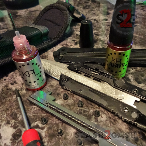 KPL Best Knife Oil Lube Pivot Lubricant for Knives - Combo Pack Slash2Gash KPL Best Knife Oil Lube Pivot Lubricant for Knives - Combo Pack Slash2Gash