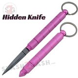 Kubotan Hidden Knife Pink Self Defense Stick Keychain w/ Dagger - Key Chain kubaton kobutan