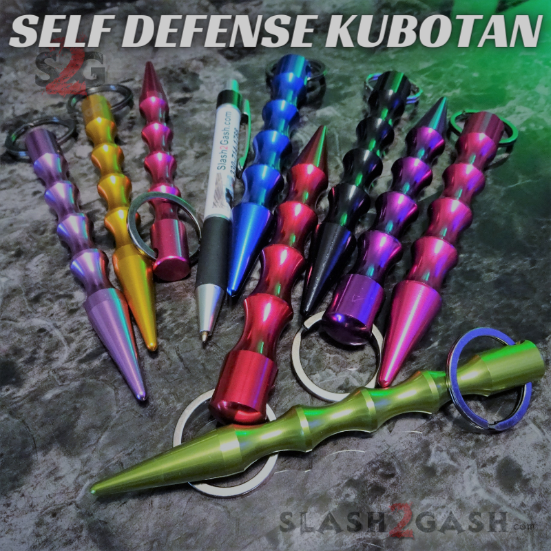 Wavy Kubotan Self Defense Stick Keychain Ninja Weapon - Asst. colors –  Slash2Gash