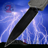 Lightning OTF Dual Action Grey Automatic Knife - Tactical Double Edge