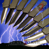 Lightning OTF Knife Dual Action Grey Automatic UPGRADED - 9 Blades