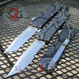 Snake Skin Lightning OTF Knife D/A Automatic Switchblade - Tanto slash2gash S2G Hydro Dip
