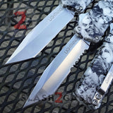 Lightning OTF Knife D/A Zombie Skulls Automatic Switchblade - Tanto w/ Hydro Dip slash2gash S2G