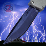 Lightning OTF Dual Action Desert Tan Automatic Knife - Tactical Plain Edge