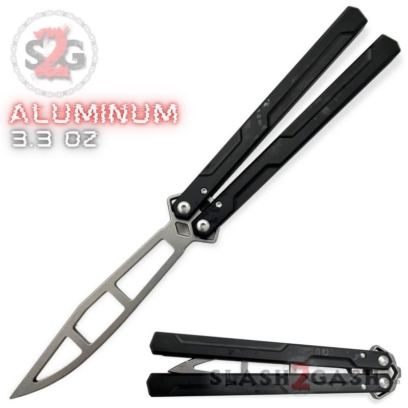 Aluminum Butterfly Knife Channel Balisong w/ Bushings Lucha (clone