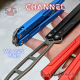 Channel Balisong Kershaw Lucha (clone) Butterfly Knife w/ Bushings - Zen Pins Training Trainer