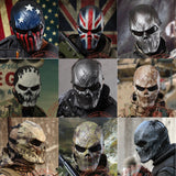 Captain 9 Styles Tactical Mask Airsoft Wargame Paintball Motorcycle Halloween Full Face Skull