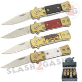 California Legal Automatic Knife Mini Bronze Stiletto Small Switchblade Knives For Sale