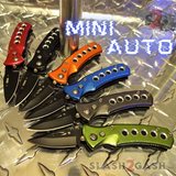 Cali Legal Switchblade Folding Mini Automatic Knives w/ Safety - Asst. colors California