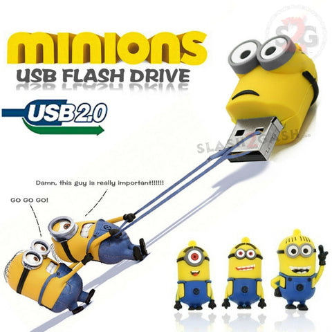 MINIONS Despicable Me USB Flash Drive 2.0 Kevin, Stuart, Bob - 16gb