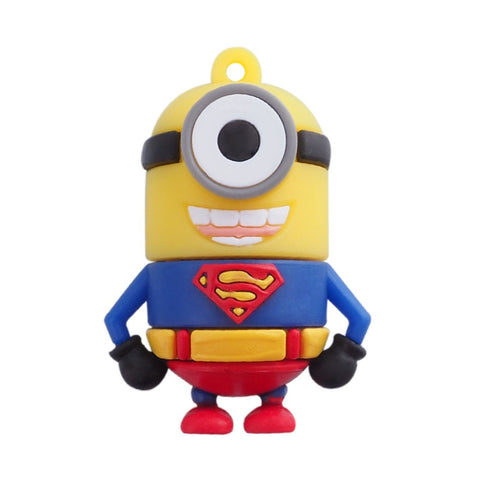 Super Hero MINIONS Despicable Me USB Flash Drive 2.0 Superman Superminion - 32gb