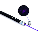 Blue Violet Purple Laser Pointer Pen with Star Cap 5mW 405nw 2in1