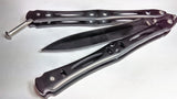 Night Stalker Dagger Butterfly Knife Black Balisong