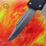 Delta Force Dark Knight 440C OTF Knife CNC Highest Quality - Interceptor Stonewashed Switchblade