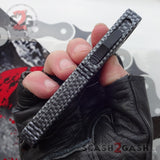 Delta Force Carbon Fiber Scarab D/A OTF Automatic Knife - Satin Tanto Plain Switchblade