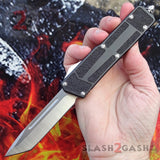 Delta Force Classic Black Scarab D/A OTF Automatic Knife CNC Highest Quality - Satin Tanto Switchblade Slash2Gash S2G