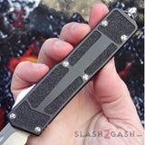 Delta Force Classic Black Scarab D/A OTF Automatic Knife CNC Highest Quality - Satin Tanto Switchblade