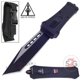 Delta Force OTF Knives Crypt Keeper D/A Automatic Knife - Tanto Plain Switchblade