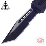 Delta Force OTF Knives Crypt Keeper D/A Automatic Knife - Tanto Serrated Switchblade