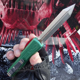 Delta Force Star Wars D2 Bounty Hunter D/A OTF Automatic Knife Green + Red Boba Fett CNC Highest Quality - Spartan Switchblade