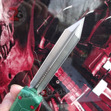 Delta Force Star Wars D2 Bounty Hunter D/A OTF Automatic Knife Green + Red Boba Fett CNC Highest Quality - Spartan Switchblade