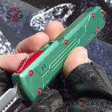 Delta Force Star Wars D2 Bounty Hunter D/A OTF Automatic Knife Green + Red Boba Fett CNC Highest Quality - Spartan Switchblade