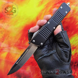 Delta Force Dark Knight VG-10 OTF Automatic Knife CNC T6061 - Drop Point Switchblade