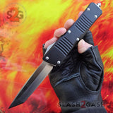 Delta Force Dark Knight VG-10 OTF Automatic Knife CNC T6061 - Tanto Switchblade