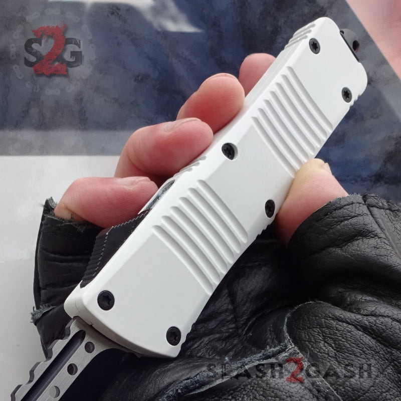 Delta Force White Knight OTF Automatic Knife D/A - Tanto Xtreme ...