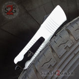 Delta Force White Knight OTF Automatic Knife D/A Switchblade - Tanto Extreme Storm Trooper