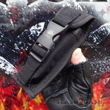 Golden Scarab D/A OTF Automatic Knife Rainbow Damascus w/ Abalone - S2G Tactical Nylon Belt Sheath
