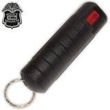 Pepper Spray 1/2 Ounce OC-17 with Clip and Keychain - Black at S2G slash2gash.com