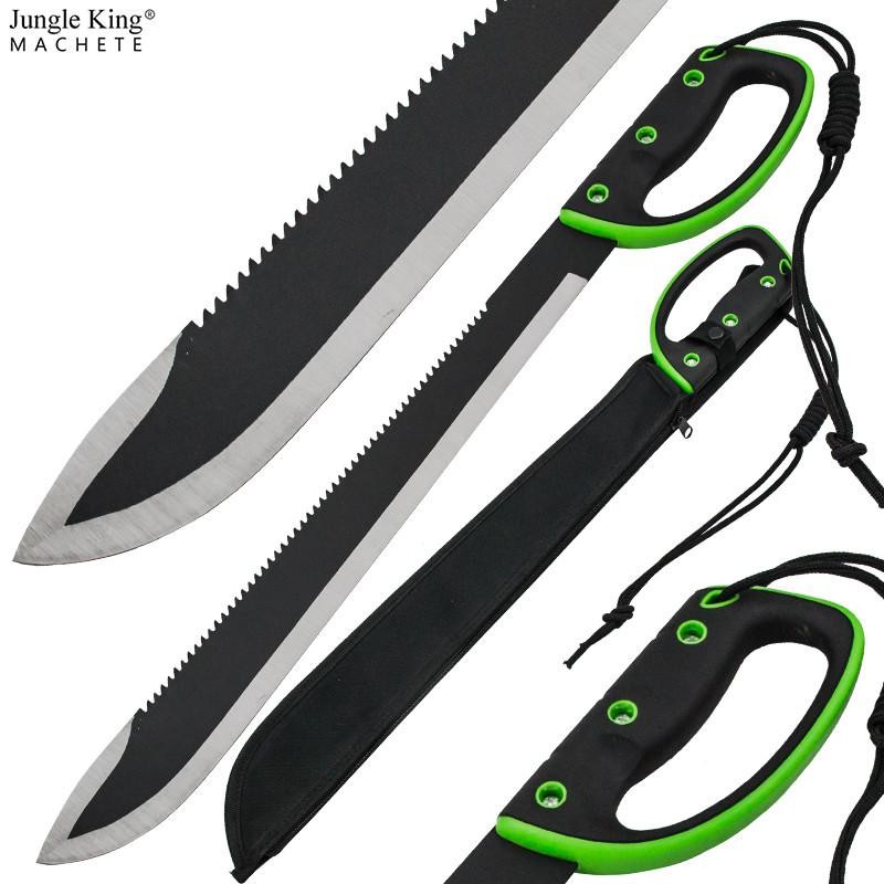 23 Inch Jungle King Machete w/Knuckle Guard - Undead Green – Slash2Gash